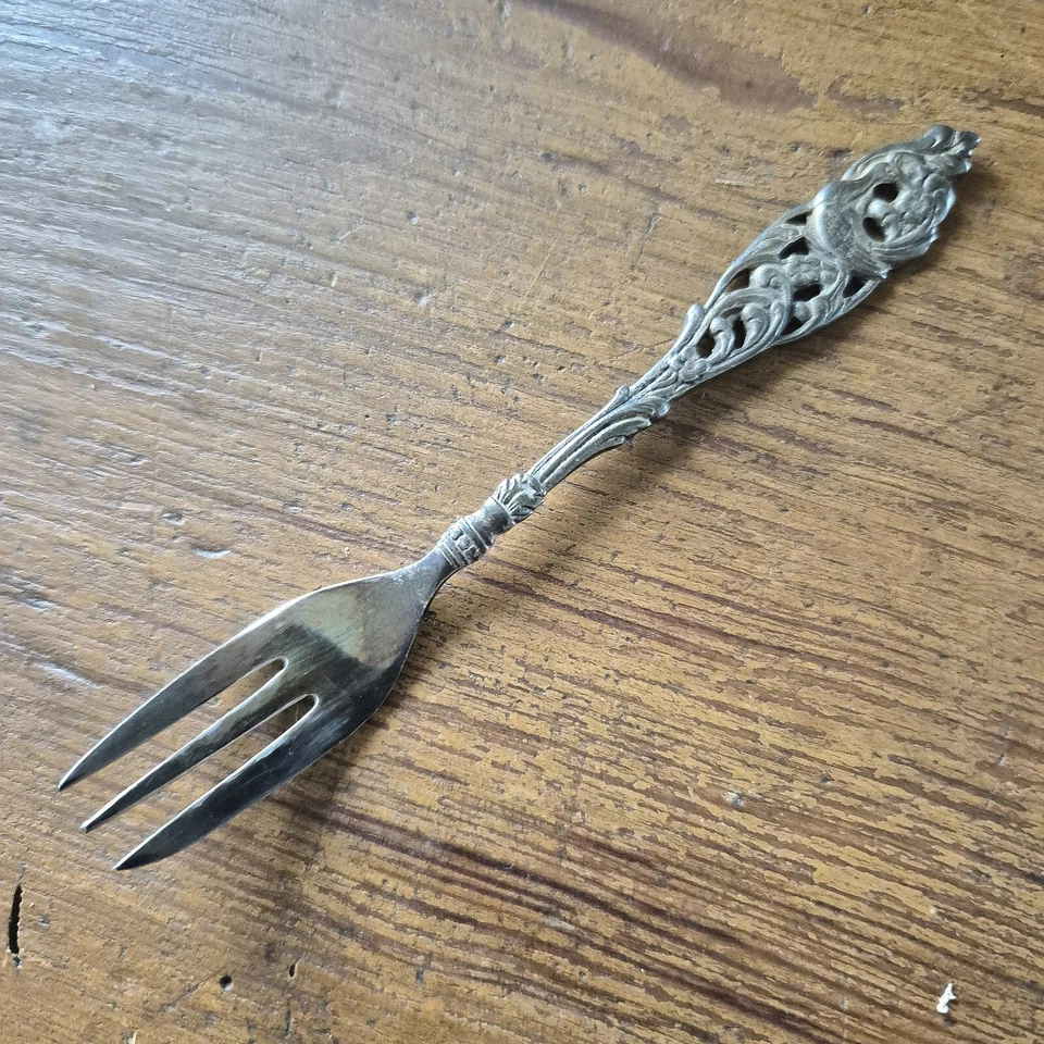 Vintage Orfévrerie d' Art MIELE & Co set di 12 forcelle placcate argento in... - Immagine 3 di 4