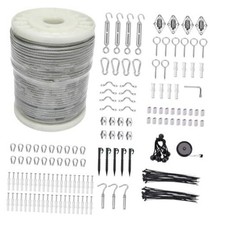 5/32" Wire Cable Rope Kit Vinyl Coated 304 5/32" steel cable 200FT 235