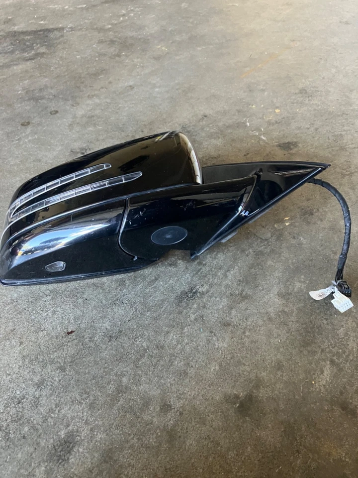Espejo retrovisor lateral derecho pasajero para Mercedes Benz clase E W212 E250 E300 E350 negro Foto 2 de 4
