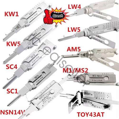 Original 2-in-1 Pick Tool KW5,KW1,SC1,SC4,LW5,AM5,M1/MS2,TOY43AT,NSN14 ...