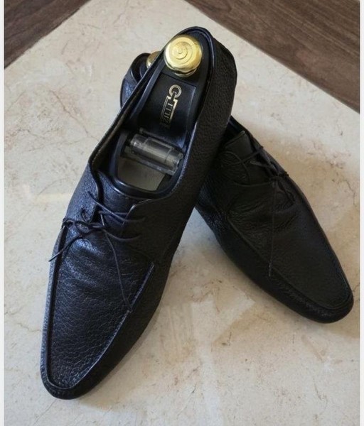 Men Zilli Heels Black Leather 45