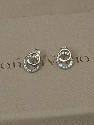Brandneu Olivia Burton Interlink Sterlingsilber Ohrstecker