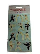 Karate Boys Girls Belts Gi  1 Sheet 1998 Mrs Grossman Stickers