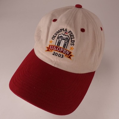 U.S. Open 2003 Olympia Fields Golf Baseball Cap USGA Mitglied Verstellbar Creme
