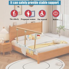 Bed Rails Safety Assist Handle Bed Railing for Elderly Seniors Adults Foldable
