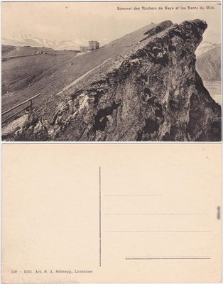Veytaux Sommet des Rochers de Naye et les Dents du Midi Waadt 1913