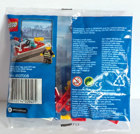 Retired Lego City Fire Sets 4992(boat), 20002 (BrickMaster/truck), 30010 (chief)