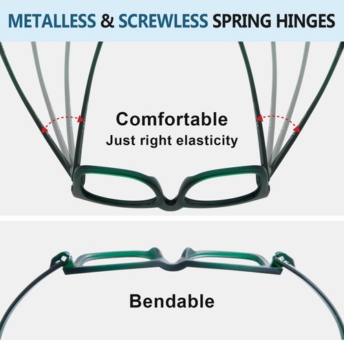 Eyekepper 6 Pack Metalless Screwless Spring Hinges Reading Glasses Women Men ... - Picture 4 of 6