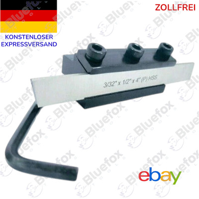 Abstechstahlhalter, Schafthöhe 10 mm, mit HSS-Messer