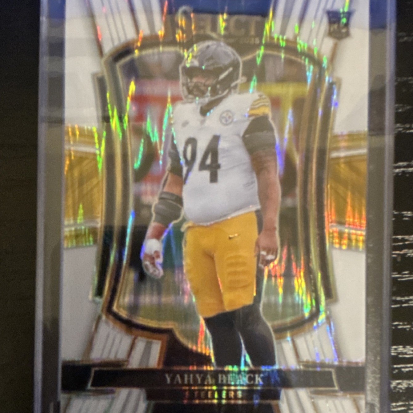 2025 Rookie Yahya Black Select  white shock /799 color match #153