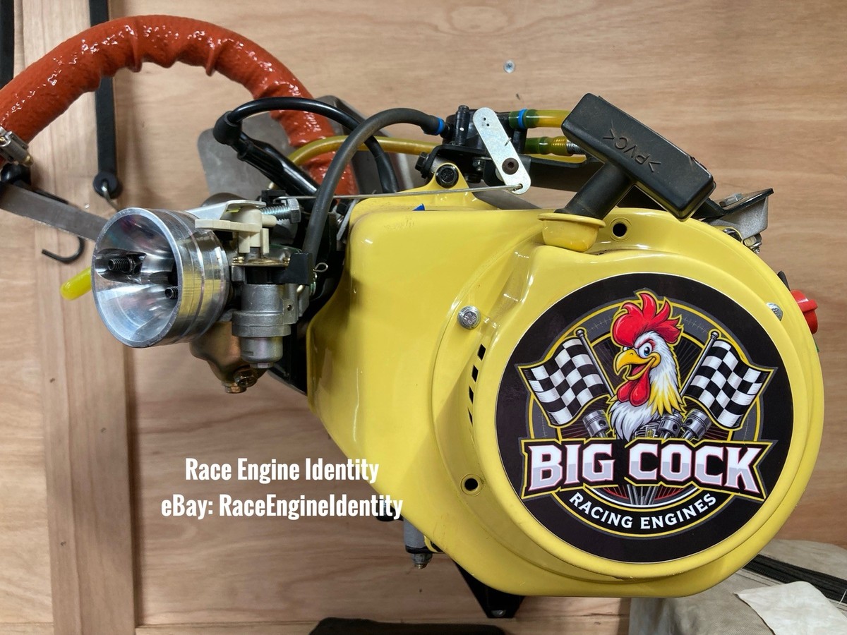 BIG COCK Racing Engine Decal - 5” Go Kart Mini Bike Predator Clone