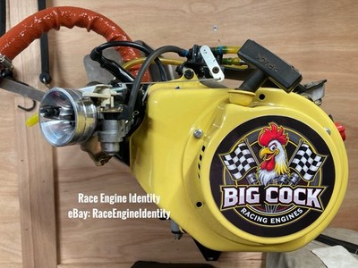 BIG COCK Racing Engine Decal - 5” Go Kart Mini Bike Predator Clone
