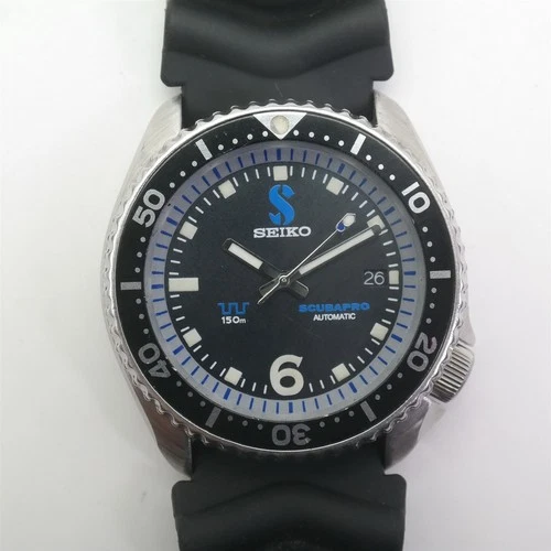 Vtg SEIKO 42mm SCUBAPRO Divers Watch 17J Automatic Dive RARE Excellent