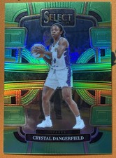 2024 Panini Select WNBA Concourse Neon Green Prizm #/75 Crystal Dangerfield