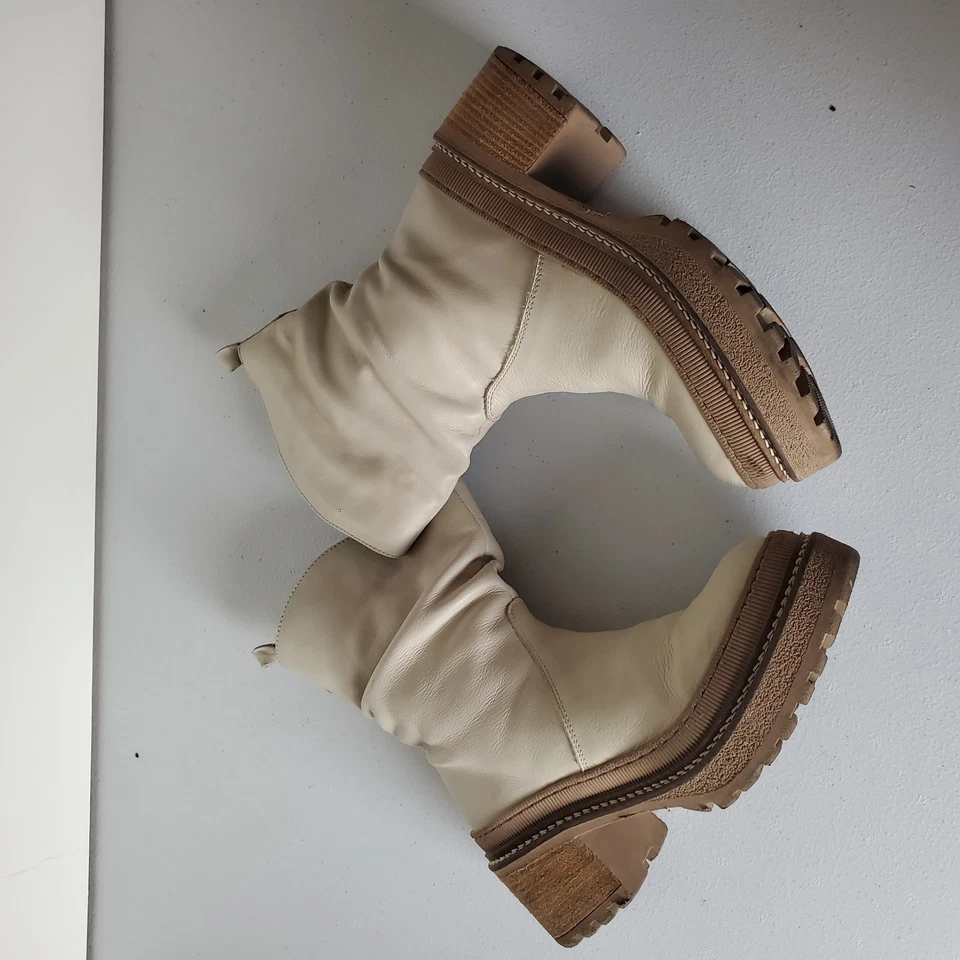 Free People Mel Botas Slouch 9 Botines Cuero Crema Festival Boho 39 EUR Foto 4 de 4