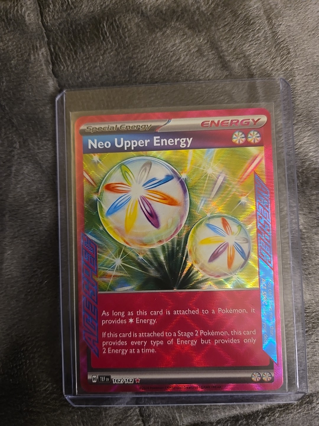 Neo Upper Energy 162/162 - Temporal Forces - Pokemon TCG - ACE SPEC Rare - NM