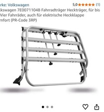 Original VW Volkswagen T6 T6.1 Bulli Fahrradträger für Heckklappe 