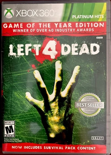 Left 4 Dead Game of the Year Edition (Platinum Hits) Xbox 360 Complete CIB VG