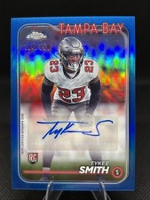 2024 Topps Chrome - Rookie Auto Tykee Smith RC #RA-TSM Blue /150 Buccaneers