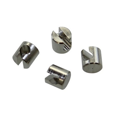 4x Lochnippel Hohlnippel 6x6mm Schlitz Seilzug f Puch Hercules Kreidler Zündapp