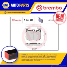 Brake Pads Set fits BMW 435 3.0 Front 13 to 16 N55B30A Brembo 34112284765 New