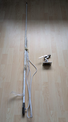 Glomex VHF Funk Antenne 156-162 Mhz mit Kippgelenkfuß V4A Boot Yacht