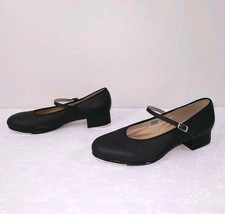 BLOCH Mary Jane Dance Heels Shoes Women's 12 Black Leather Techno Tap Showtapper