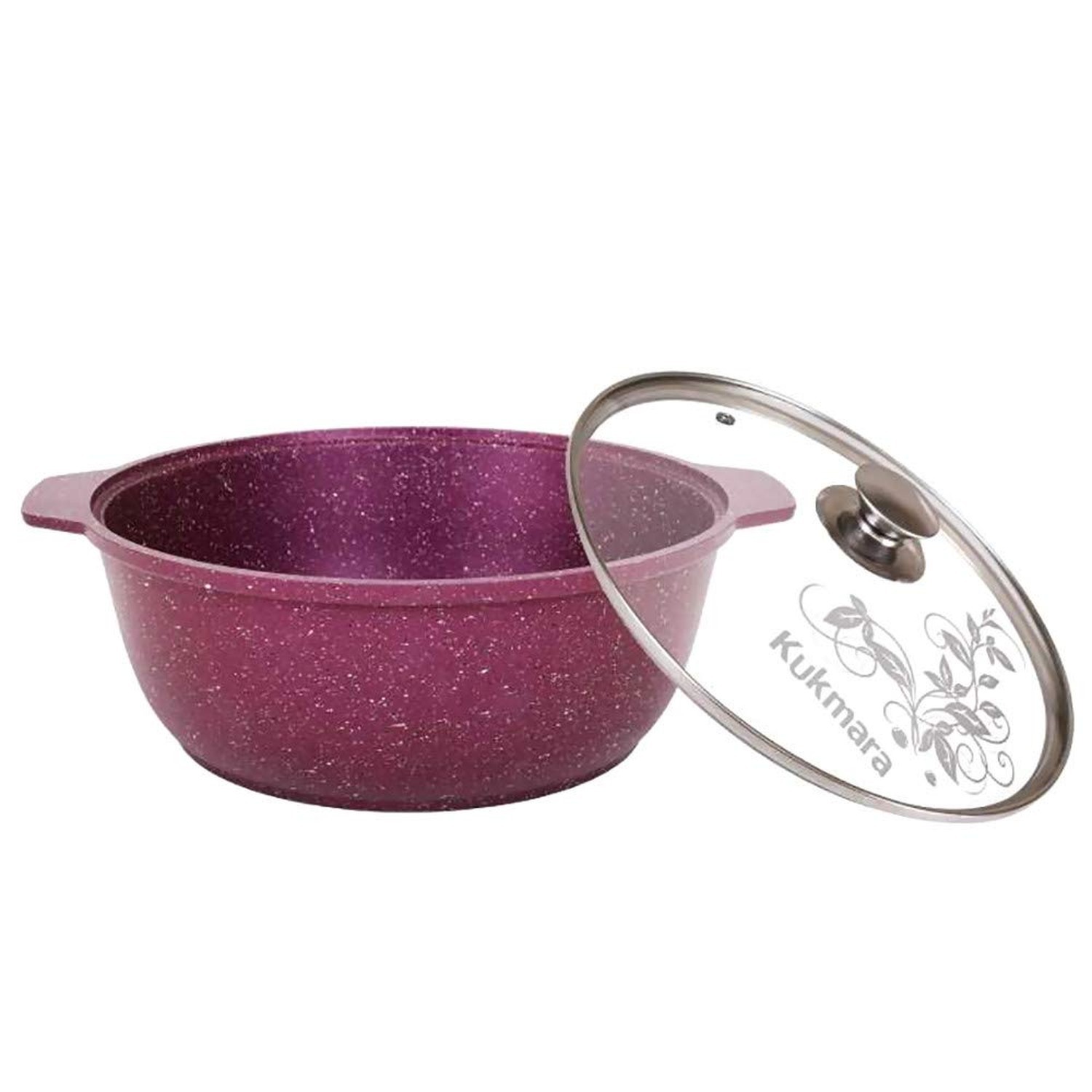 Cooking Pot Aluminum Dutch Oven Pot with Glass Lid 135.26 oz. (4 L) (mystery)...