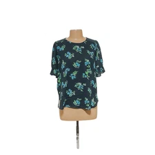 LOFT Gray Polyester Women's Blouse S