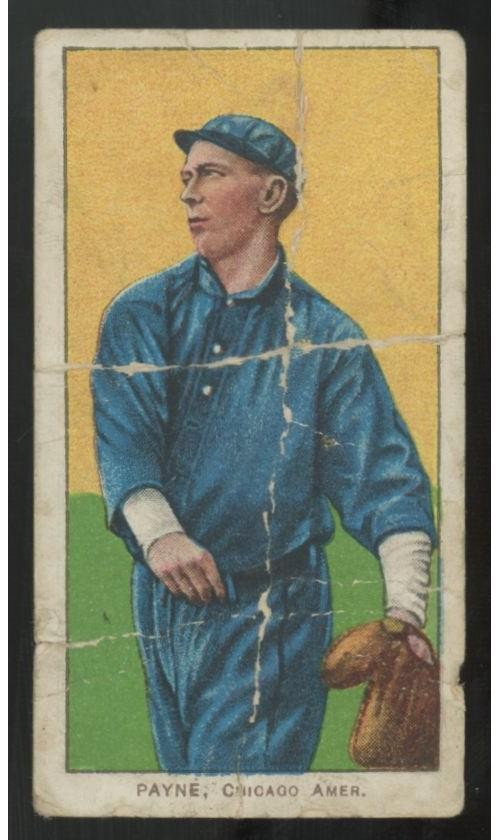 1911 T206 Fred Payne Old Mill Cigarettes Back Poor