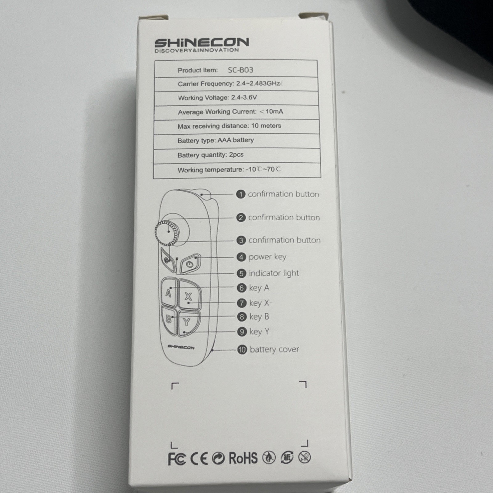 VR Headset Shinecon Virtual Reality Glasses With Controller For Android/IOS