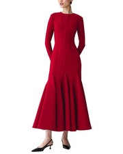 Carolina Herrera Crewneck Midi Dress Women's