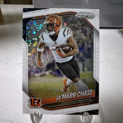 2025 Panini Prizm #208 Ja'Marr Chase White Disco Prizm Bengals - Image 1 of 2