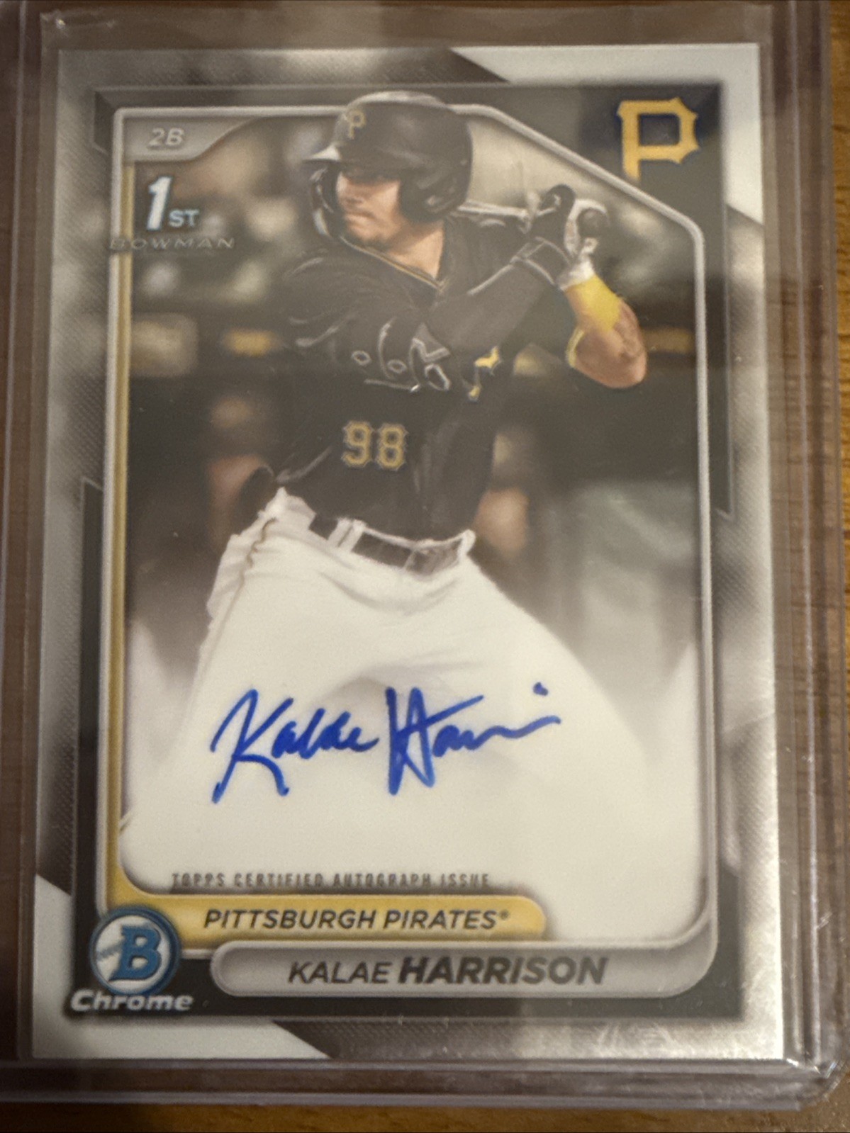 2024 Bowman Chrome - Prospect Autographs Kalae Harrison #CPA-KH (AU, RC)