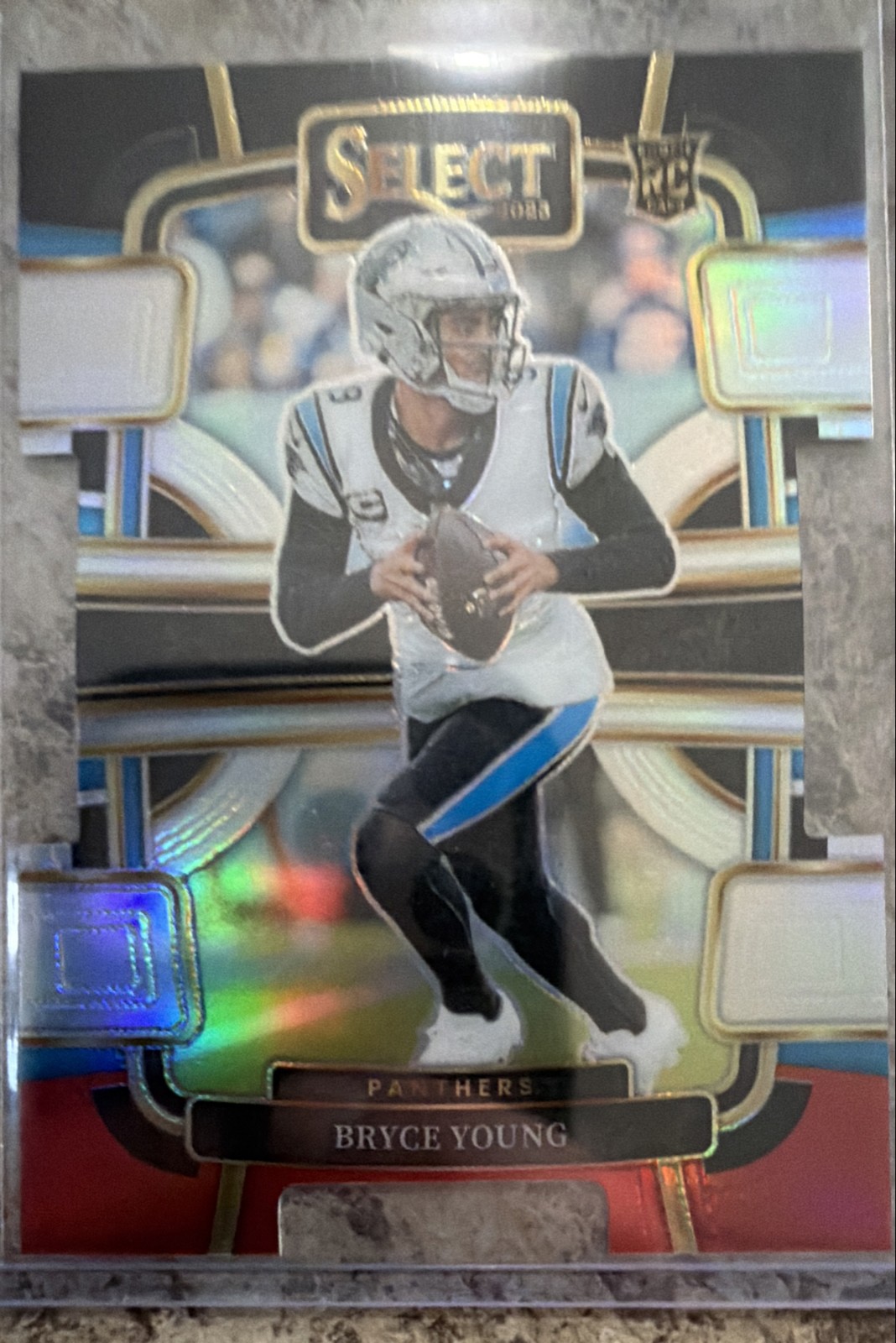 2023 Panini Select - Concourse Bryce Young #14 Black & Red Prizm Die-Cut (RC)