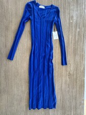 Electric & Rose Long Sweater Dress Sapphire Size XS BNWT