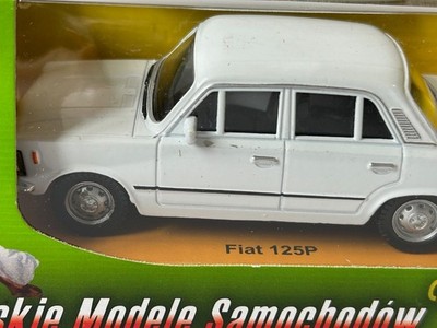 Fiat 125p polnisches Auto Modell Spielzeug Diecast Maßstab 1:43 Welly Black Spot Door