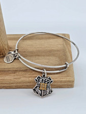 Alex and Ani HARRY POTTER HOGWARTS CREST Rafaelian Silver Charm Bangle Bracelet