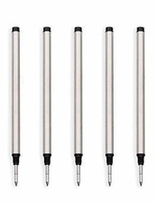 Set of 5 Montblanc Refills for Rollerball Refills, Black, M, Medium, 03 e84c61
