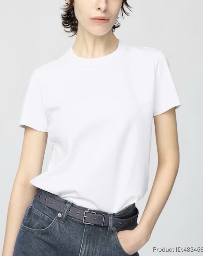 Uniqlo Women's Crew Neck T-Shirt 100% Cotton Short Sleeve Size XS