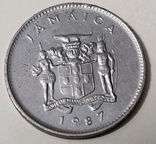 1987 Jamaica 10 Cents Beautiful Coin