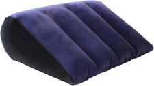 Portable Wedge Pillow Inflatable Cushion - Body Positioners for Legs and Blue 