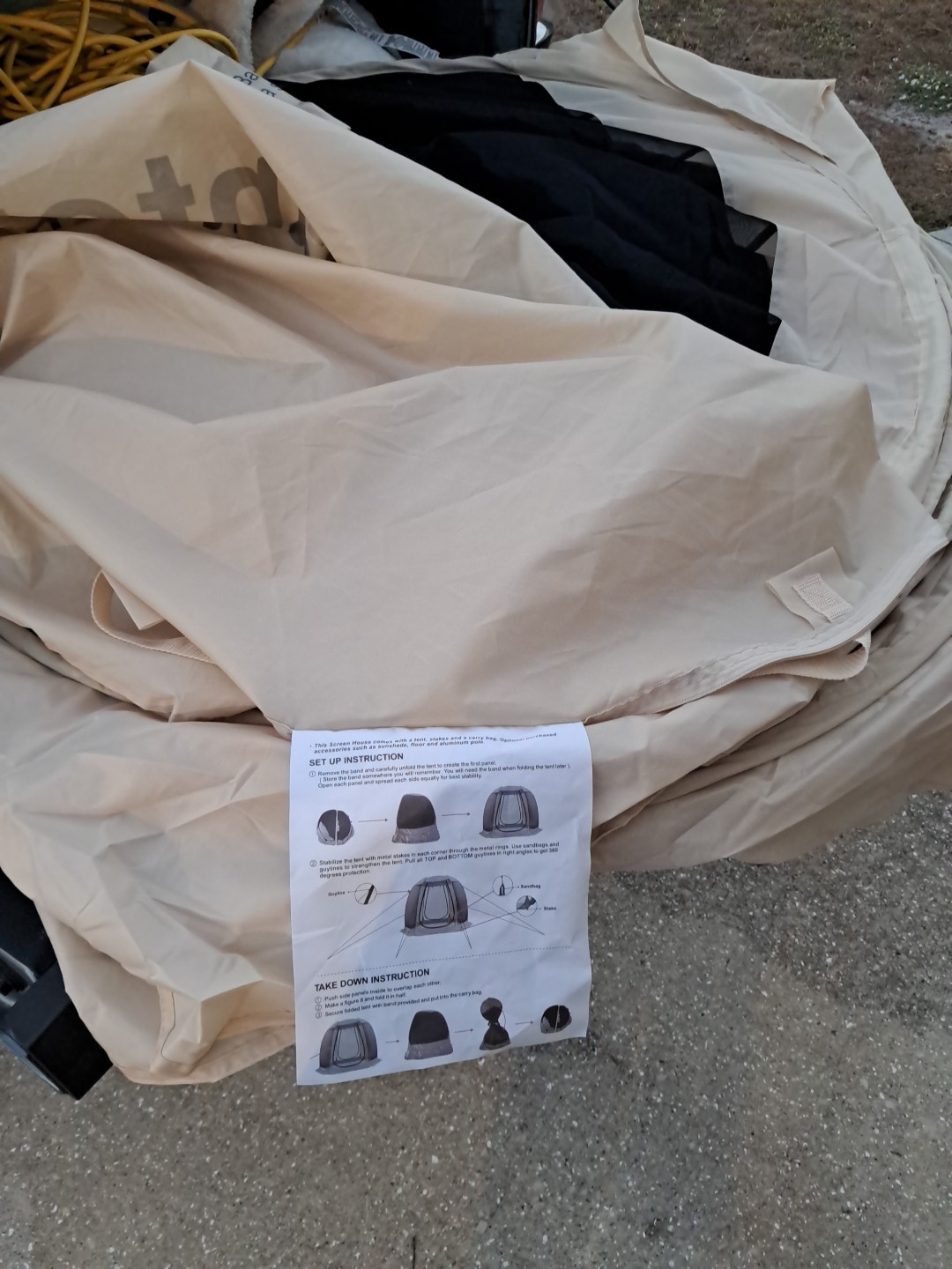 Alvantor 8'x 8' Pop Up Screen House Room Screen Gazebo Tent Portable 