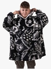 Image of The Big Softy Football Blanket Hoodie Men & Kids, Boys Hooded Blanket Teen