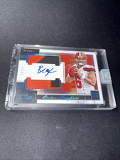 2018 Panini One Blue #/75 Baker Mayfield #52 Rookie Dual Patch Auto RC