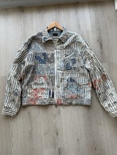 Kapital Boro Jacket Liberty Stripe Drizzler Zip Up Size 4 XL 