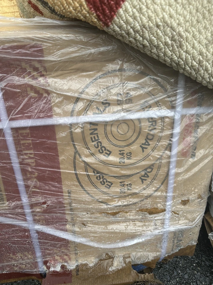 Juego de 2 placas de parachoques de peso olímpico de goma duradera 45 lb equipo de fitness nuevo Foto 3 de 4