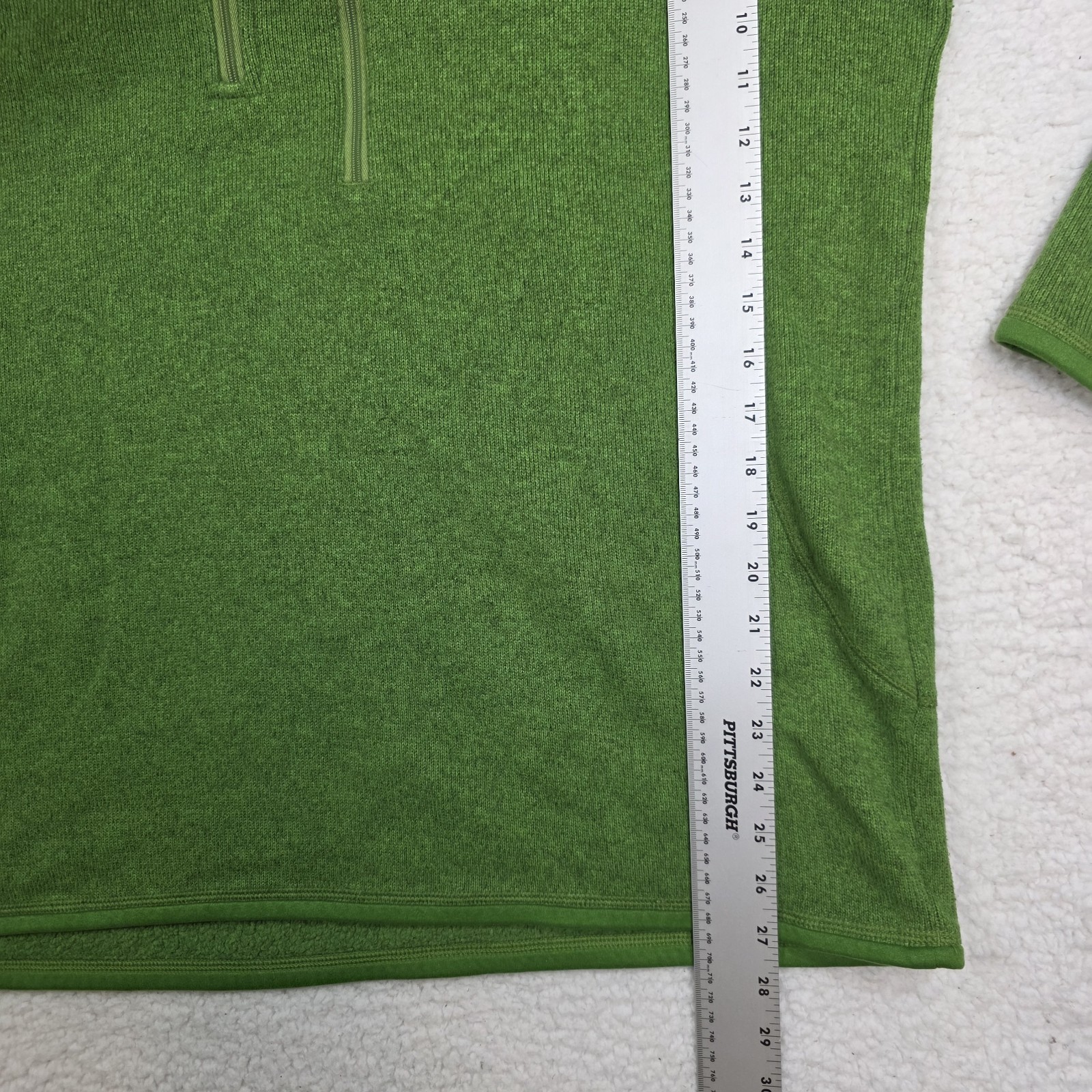 Patagonia Better Sweater Mens XXL Lime Green 1/4 Zip Fleece Pullover Jacket thumbnail 7