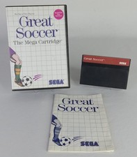 Great Soccer Sega Master System CIB Complete in Box Tested Working Video Game