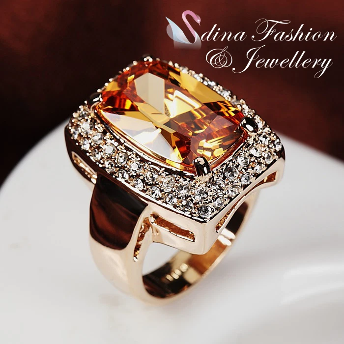 Swarovski hotsell gold rings